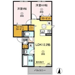 ノースエスペランサ平野の物件間取画像